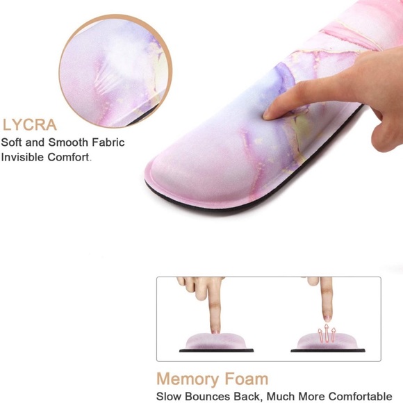 NWOT Marble Design Wrist Support & Mouse Pad - Picture 5 of 8